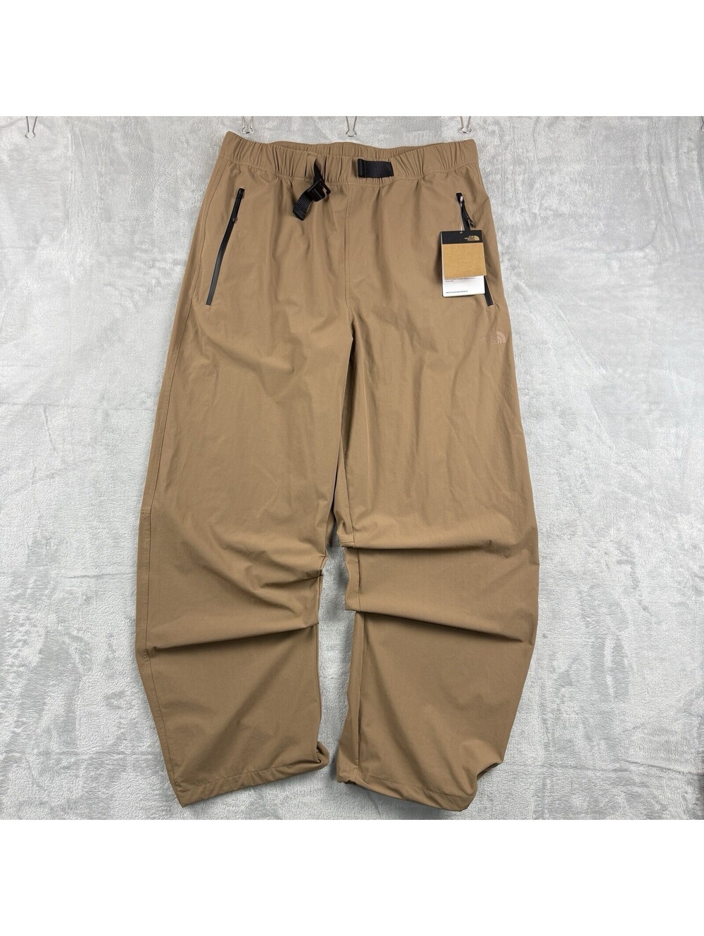 NWT The North Face North Dome Wind Pants Mens M Regular Khaki Brown Hiking Nylon